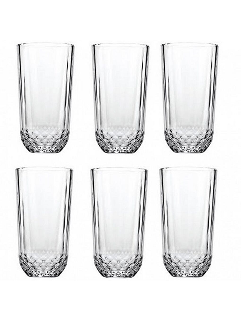 Renksiz Diony Su Meşrubat Bardağı 345cc 6 lı - 52770-1