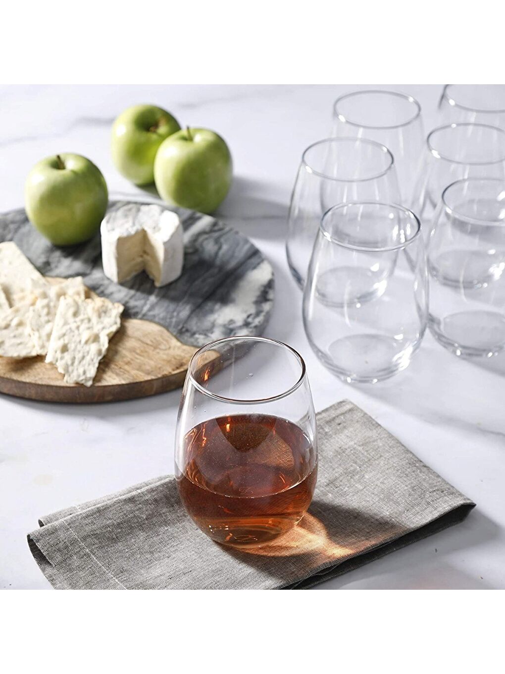 Renksiz Amber Su Meşrubat Bardağı 350cc 6x10cm 6 lı - 1106345-1