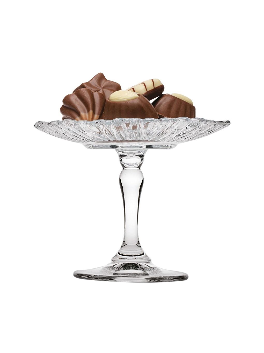 Renksiz Patisserie Ayaklı Servis Tabağı 12x10cm Tekli - 96455-1