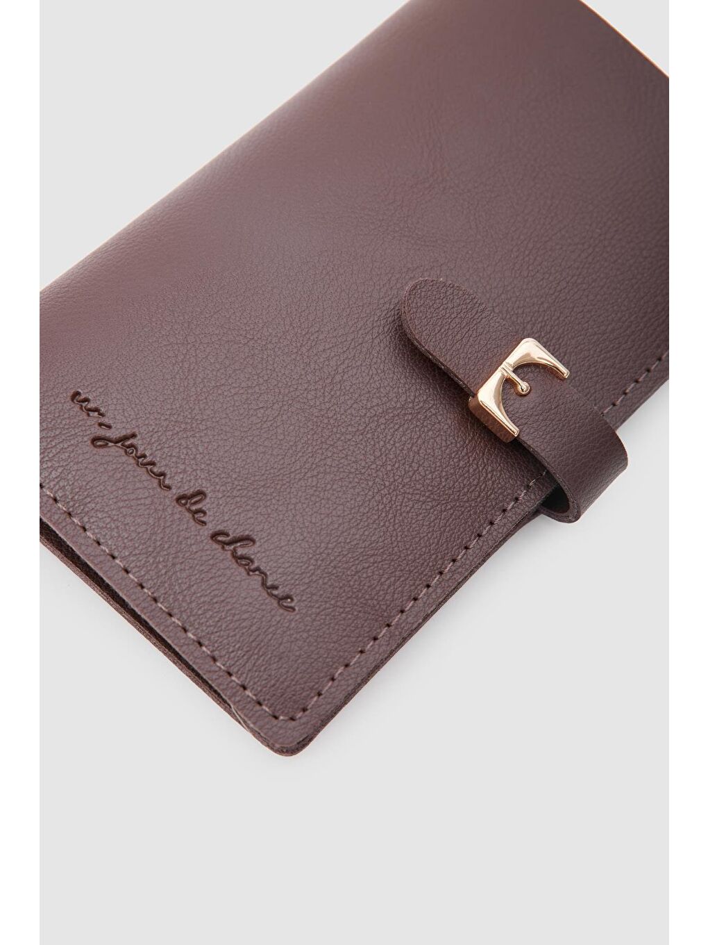 Kahverengi Mua Kilitli Cüzdan Acı Kahve-1