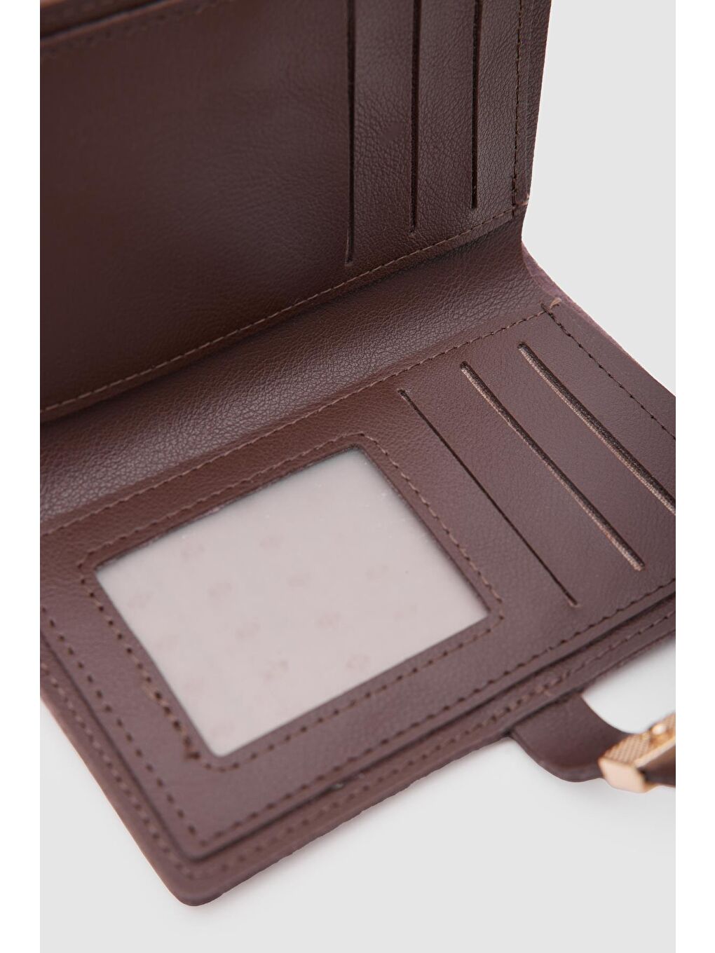 Kahverengi Mua Kilitli Cüzdan Acı Kahve-2