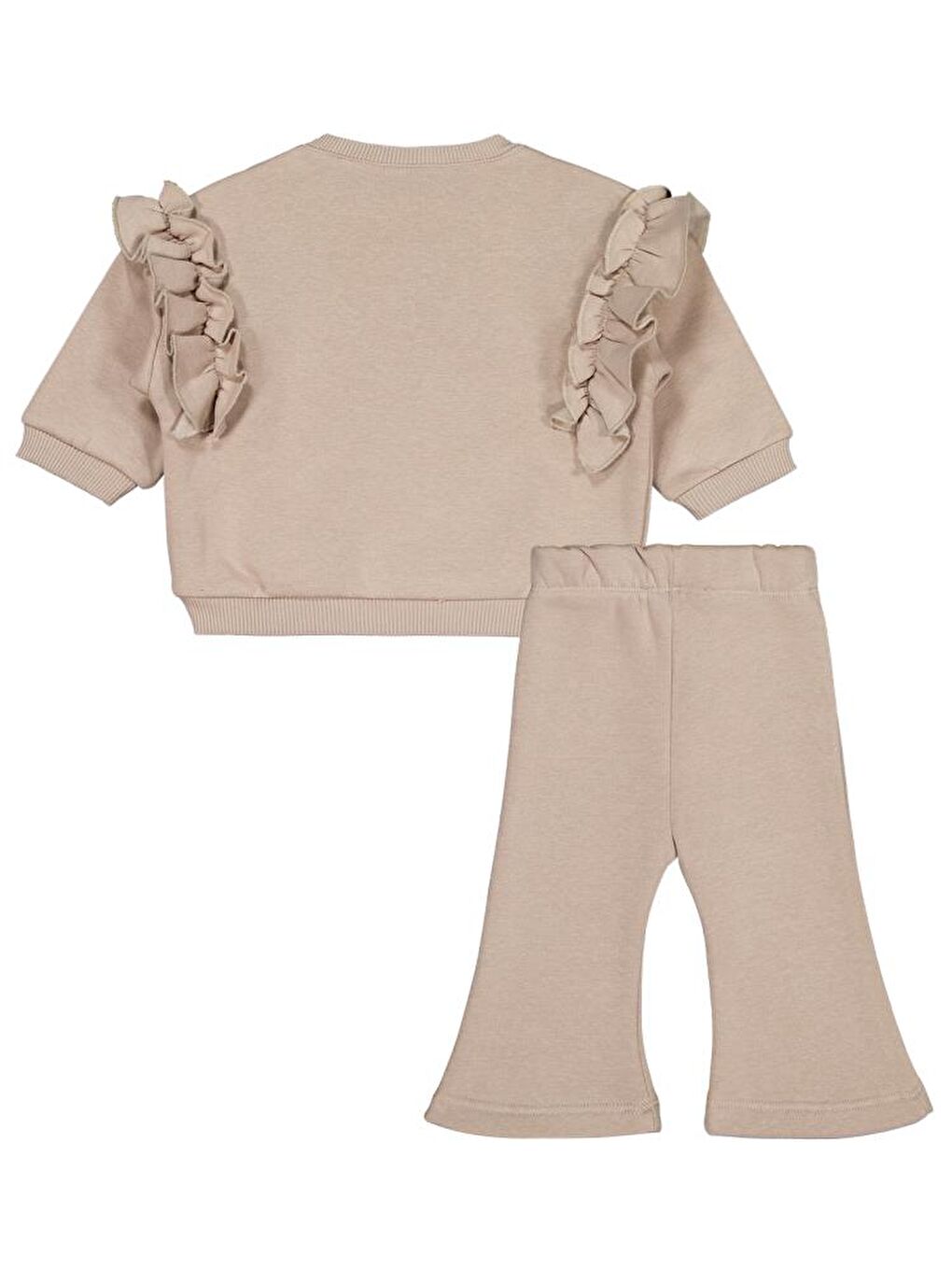 Bej Baby Fırfırlı 6-18 Ay Takım-1