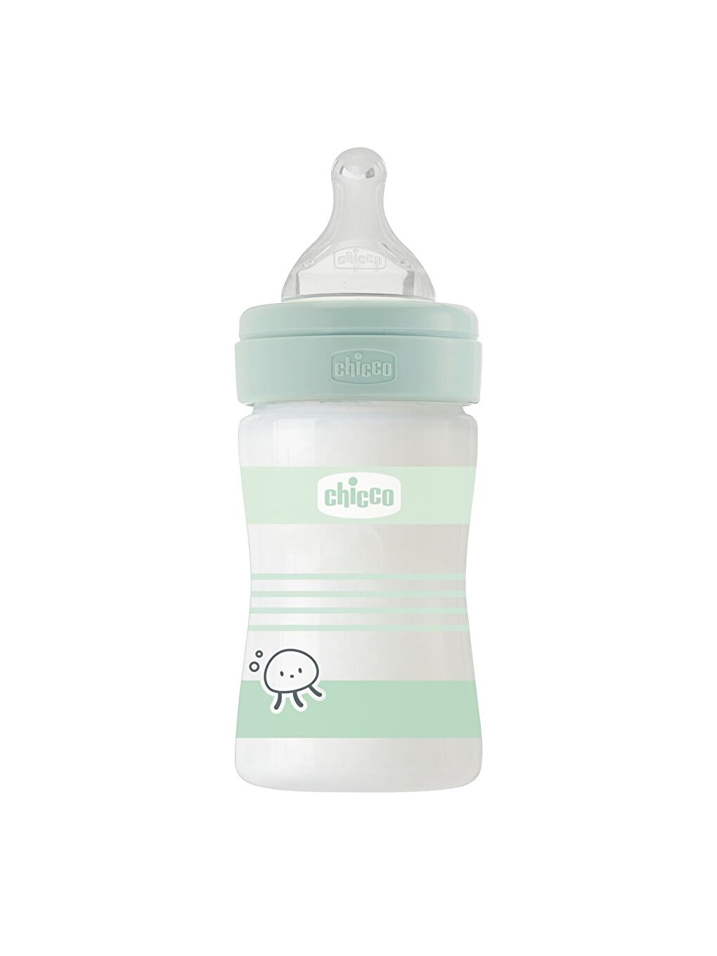 Wellbeing Yavaş Akış Gri Cam Biberon 150 ml 0+ Ay