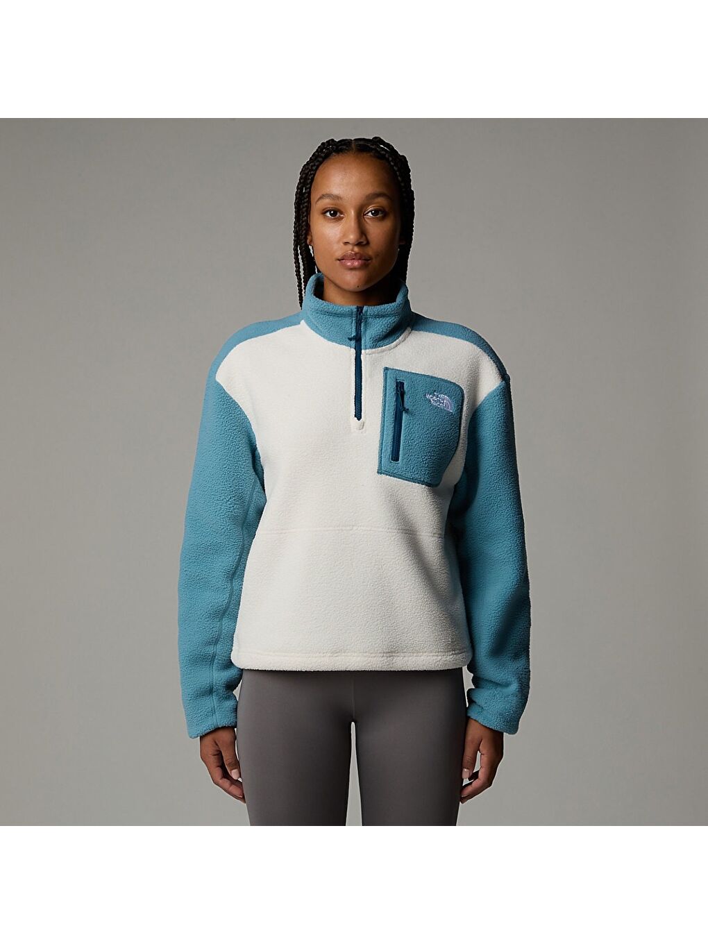 The North Face Karışık Yumiori 1/4 Zip Kadın Dik Yaka Sweatshirt