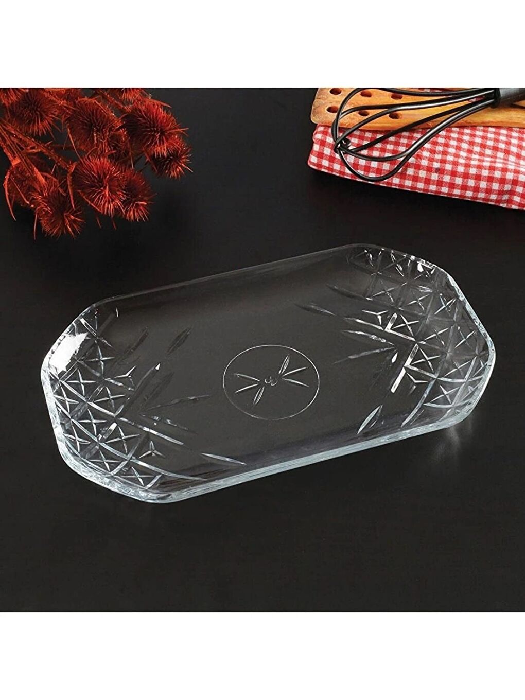 Renksiz Timeless Servis Sunum Tabağı 30x18cm Tekli - 54188-1