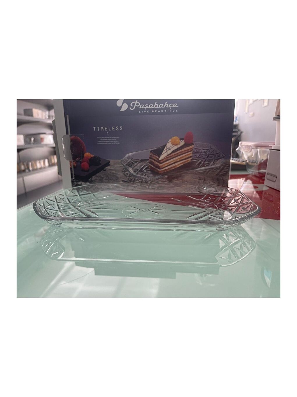Renksiz Timeless Servis Sunum Tabağı 30x18cm Tekli - 54188-2