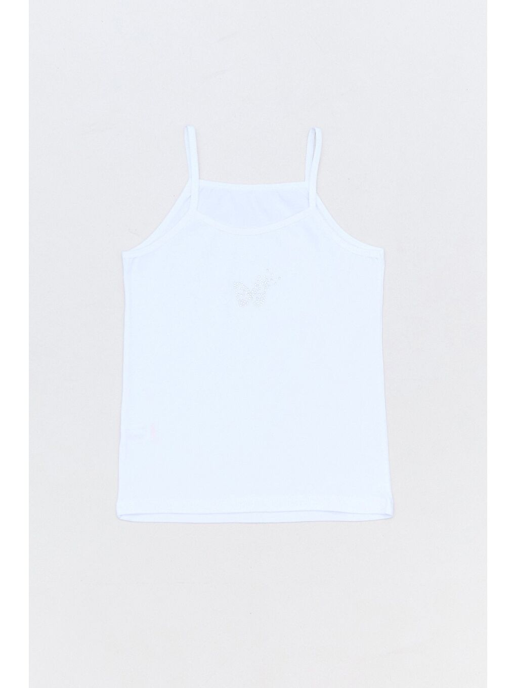 Beyaz Balerin Baskılı 3 Lü Kız Çocuk Atlet-2