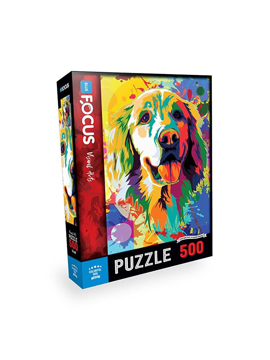 Blue Focus 500 Parça Puzzle - Renkli Köpek (Colorful Dog)