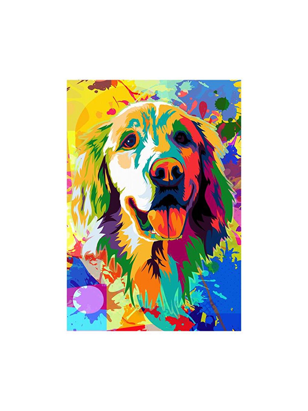 Blue Focus 500 Parça Puzzle - Renkli Köpek (Colorful Dog) - 1