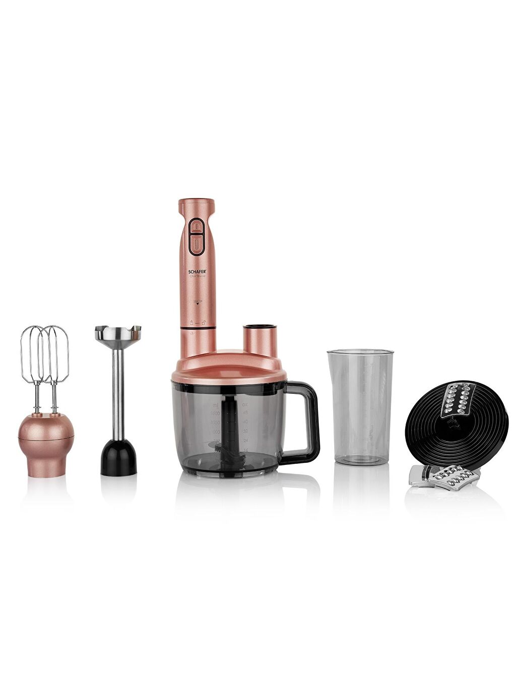 SCHAFER Siyah-Bakır Chef Blend Mega Blender Set-Rosegold - 1