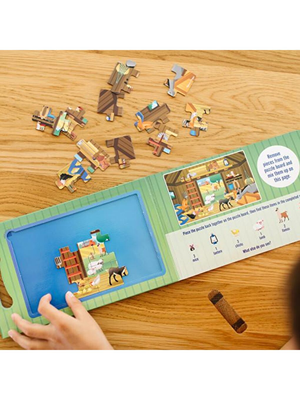 Mıknatıslı 2x15 Yapboz Seti - Çiftlik