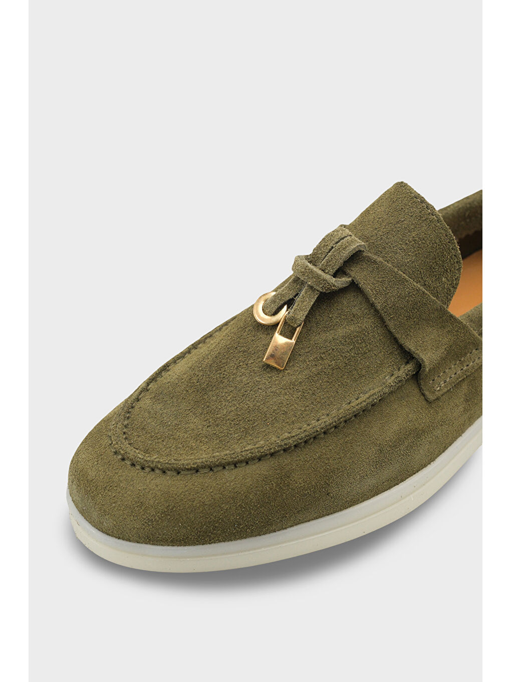 Vikki Hakiki Deri Kadın Loafer-4