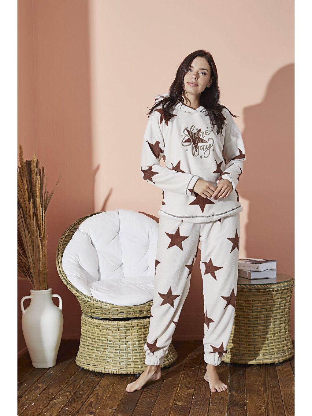 ELİTOL Ekru Ultrasoft Pijama Takim 8893 -2 - 1