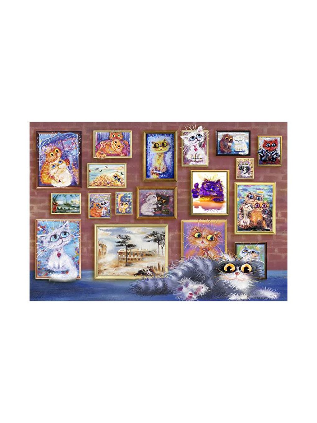 Blue Focus 500 Parça Puzzle - Sevimli Kediler (Cute Cats) - 1