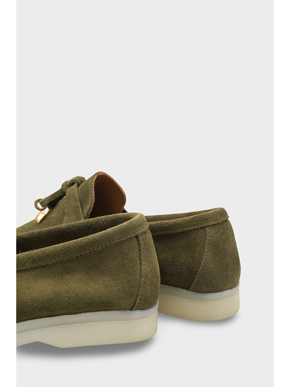 Vikki Hakiki Deri Kadın Loafer-5