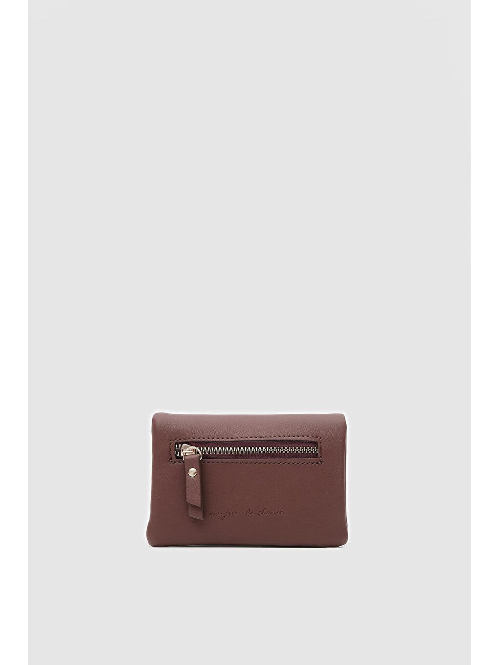 Kahverengi Rodi Fermuarlı Cüzdan Fındık Kabuğu