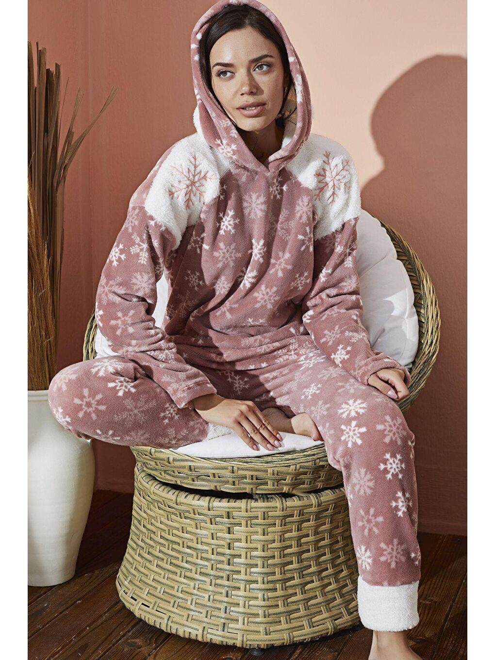 Pembe Ultrasoft Pijama Takim 8894 -2