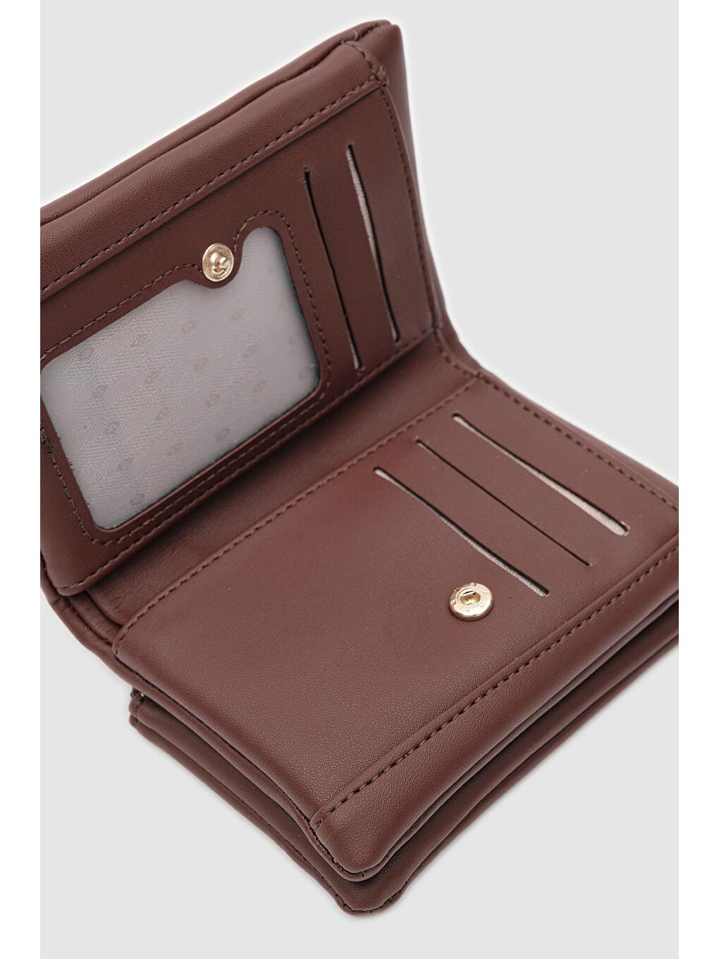 Kahverengi Rodi Fermuarlı Cüzdan Fındık Kabuğu-3