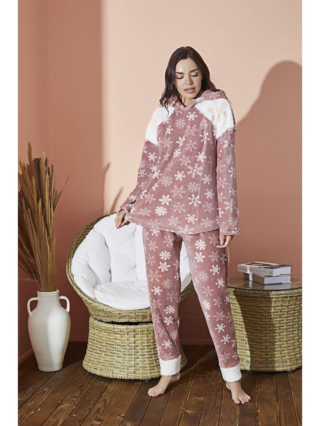 Pembe Ultrasoft Pijama Takim 8894 -2-1