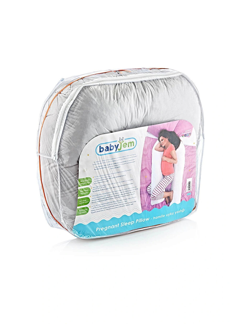 Hamile Uyku Yastığı Gri-1