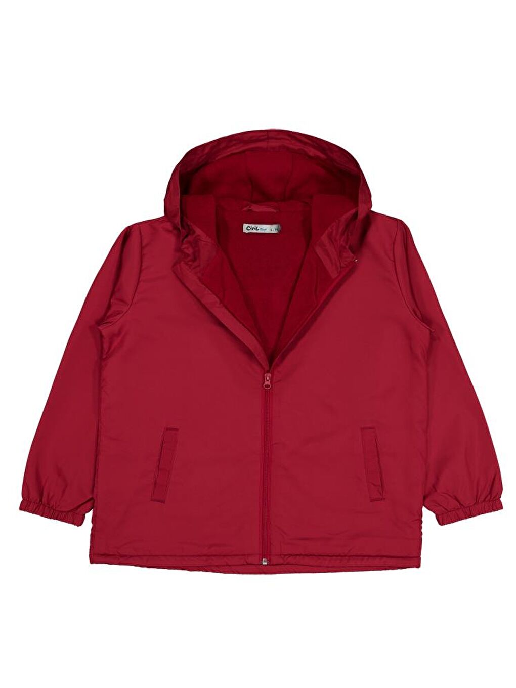 Bordo Boys İçi Polarlı Basic 10-13 Yaş Yağmurluk