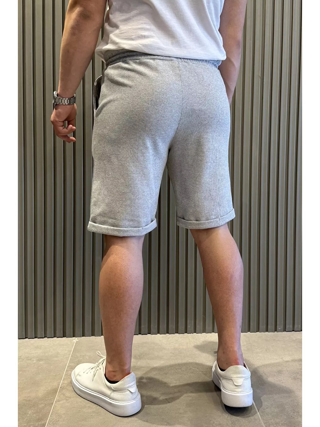 Gri Erkek Şort-2