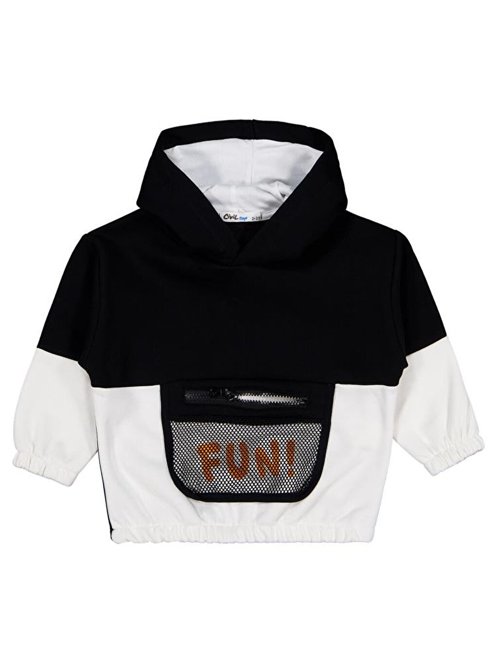 Siyah Boys Fun Baskılı 2-5 Yaş Sweatshirt