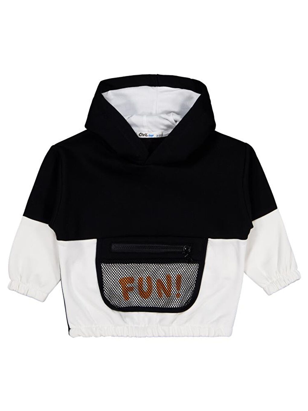 Siyah Boys Fun Baskılı 2-5 Yaş Sweatshirt-2