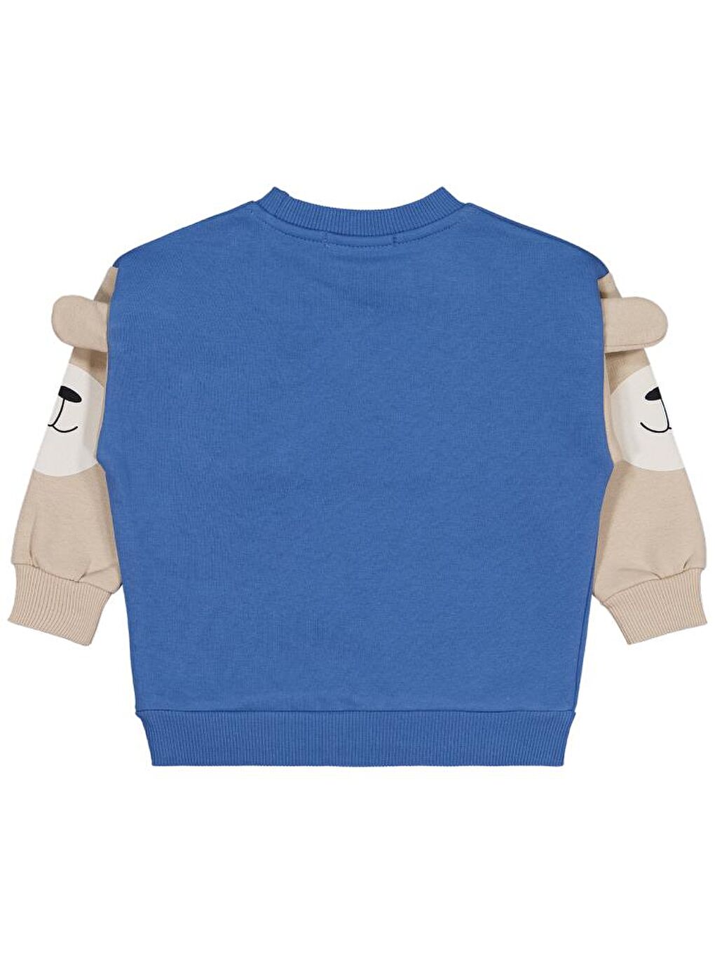 İndigo Boys Kolları Ayı Baskılı 2-5 Yaş Sweatshirt-2