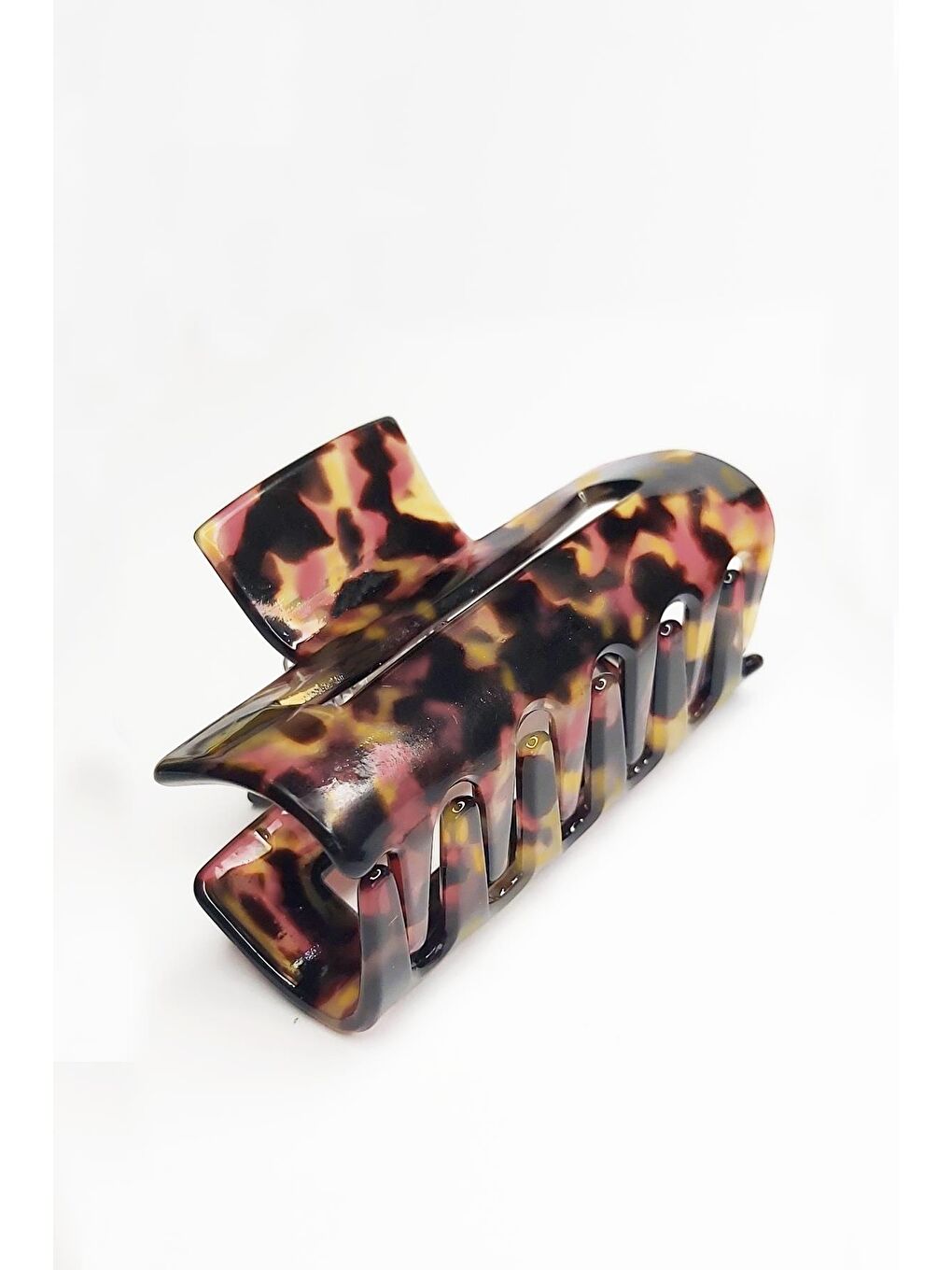 Kahverengi Dikdörtgen Orta Boy Lüks Akrilik Mandal Toka-2