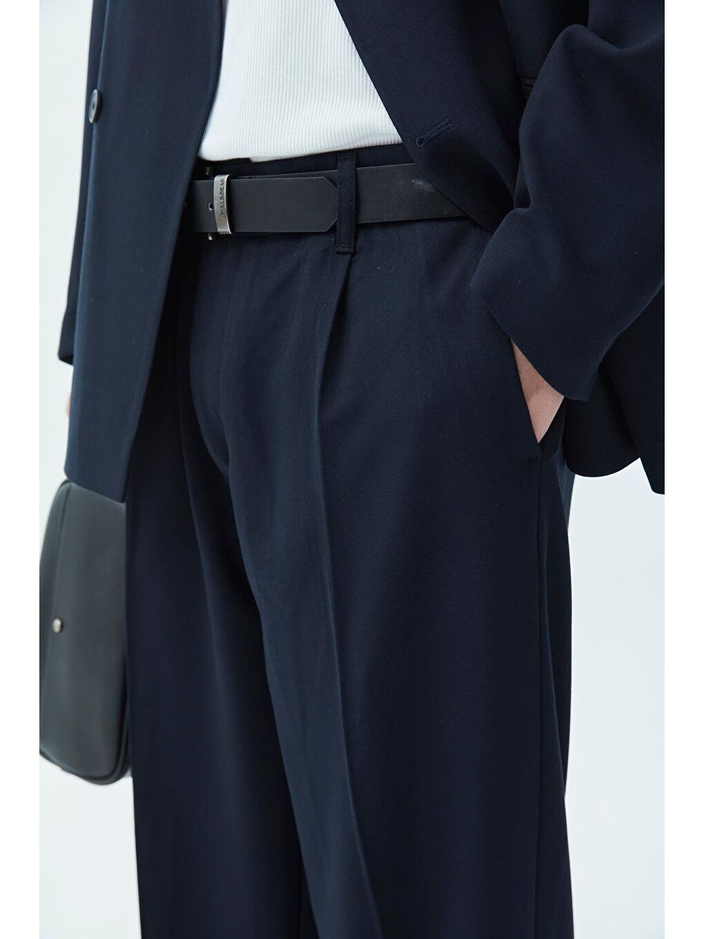 Rahat Kalıp Kruvaze Takım Elbise Lacivert-5