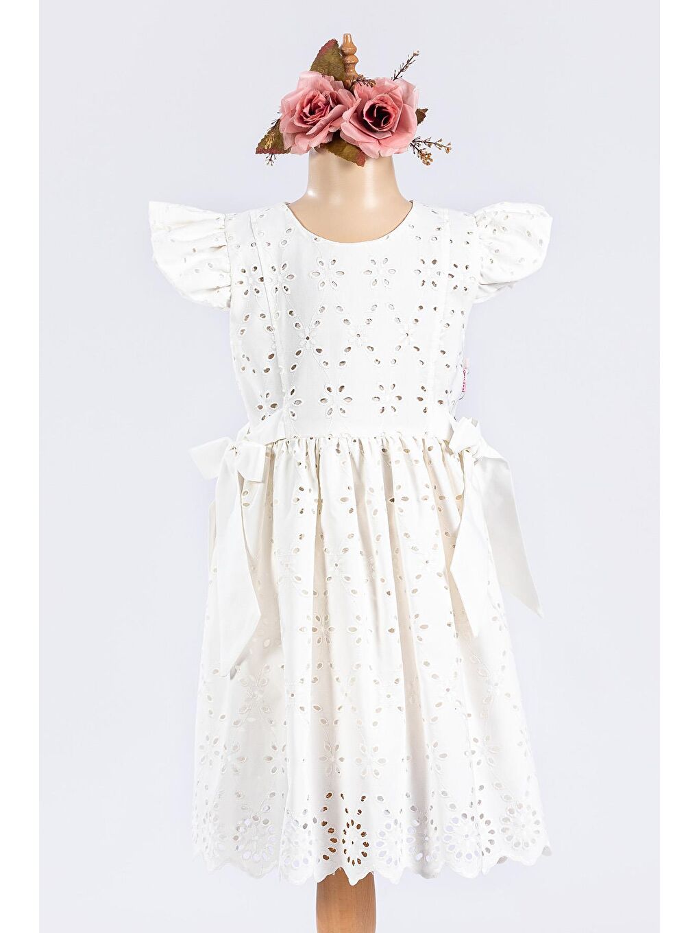 Beyaz Kız Çocuk Elbise ELB.2618