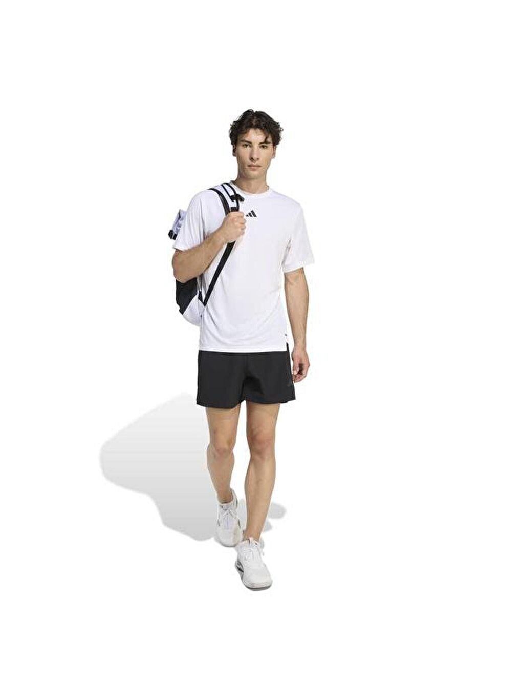 D4T Essentials Erkek Beyaz Yuvarlak Yaka Tişört-3