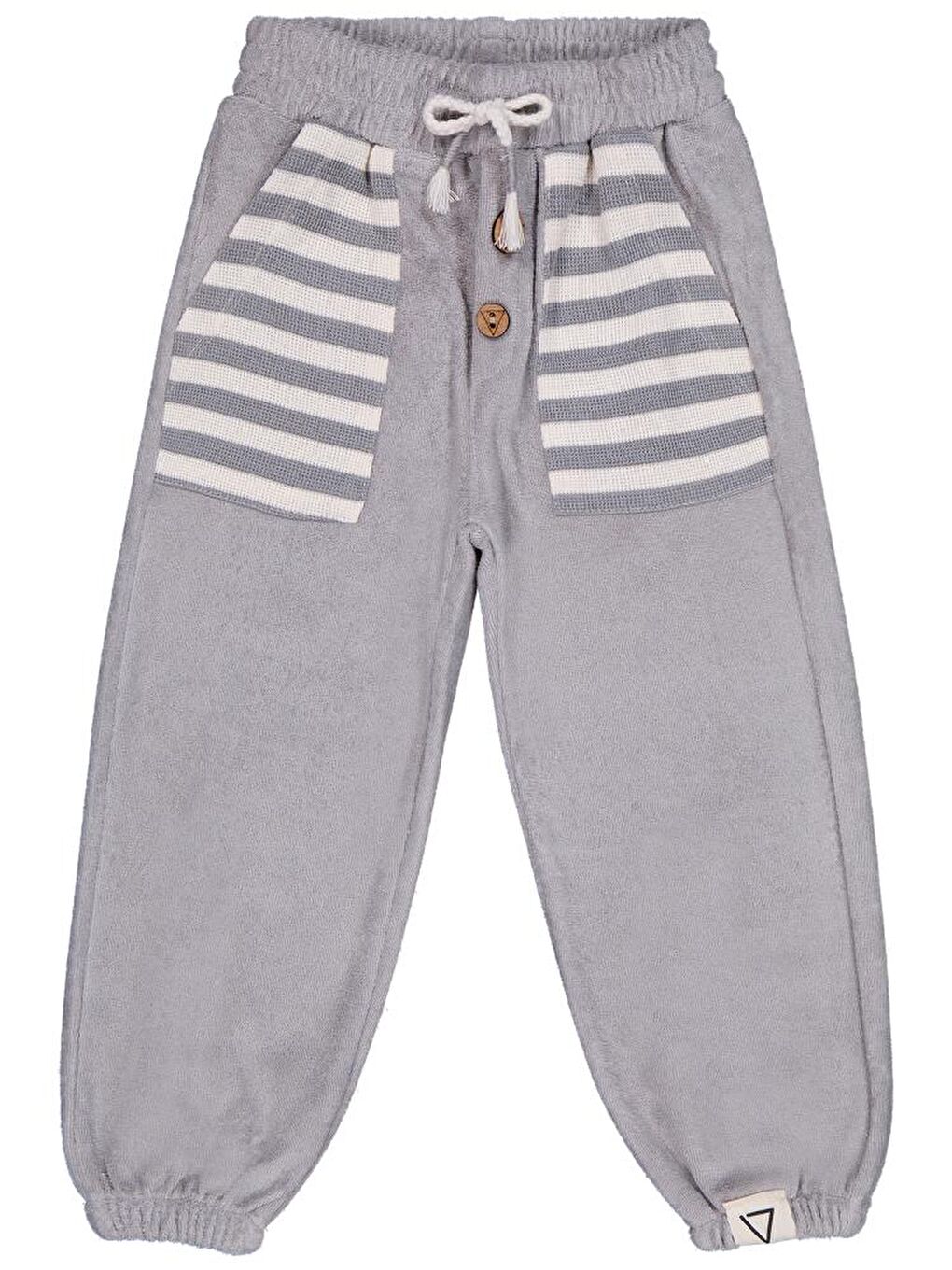 Gri Boys Cepleri Çizgili 2-5 Yaş Pantolon