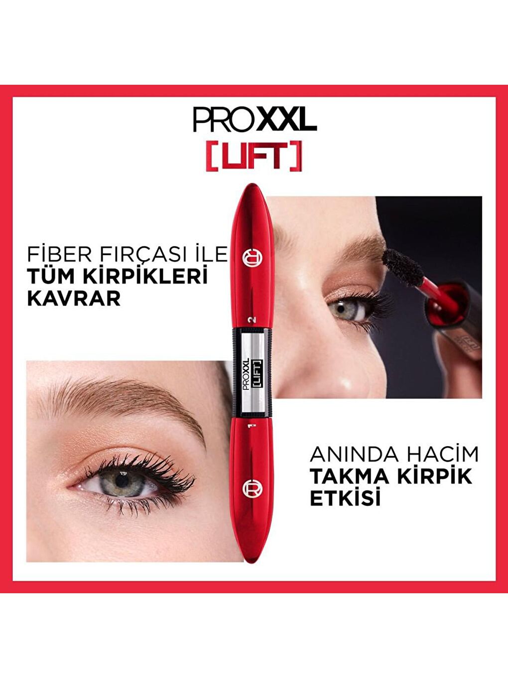 L'Oreal Paris Siyah Pro XXL Lift Çift Taraflı Maskara - Kirpik Lifting Etkisi - 2