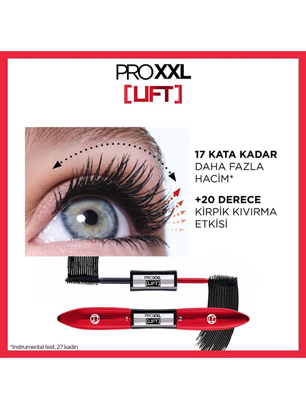 L'Oreal Paris Siyah Pro XXL Lift Çift Taraflı Maskara - Kirpik Lifting Etkisi - 4