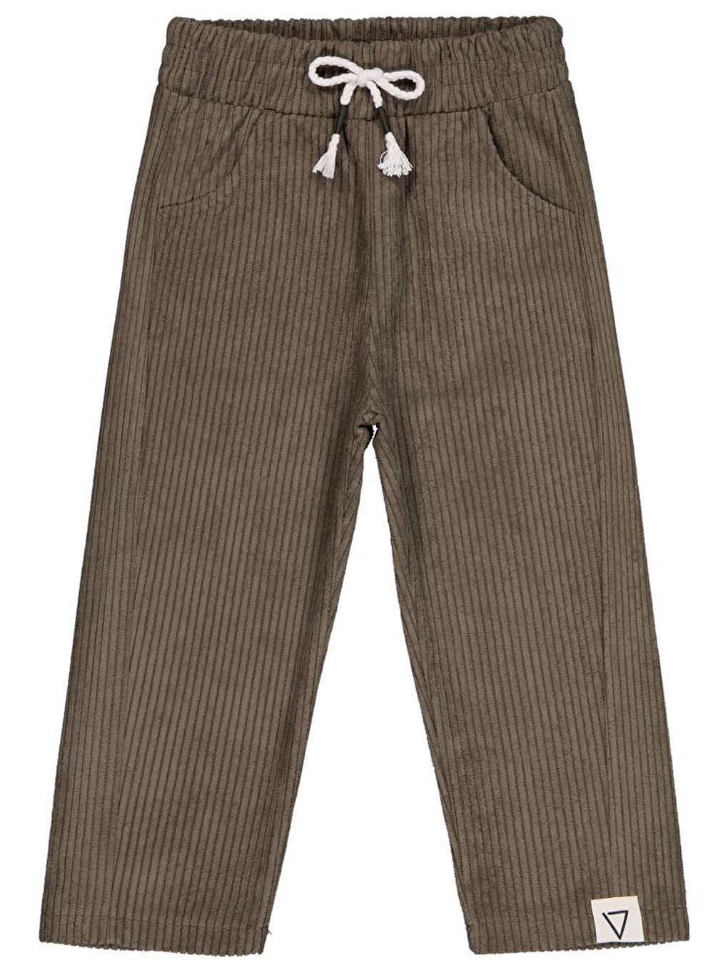 Haki Boys Süs Bağcıklı 2-5 Yaş Pantolon