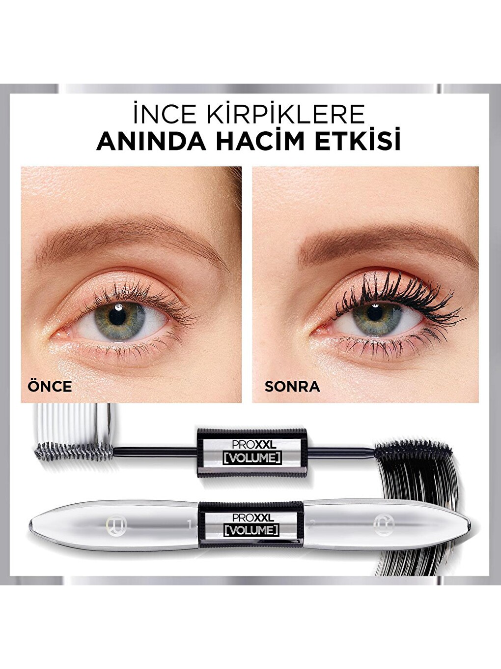 Pro XXL Volume Çift Taraflı Maskara - Hacim Etkisi-2