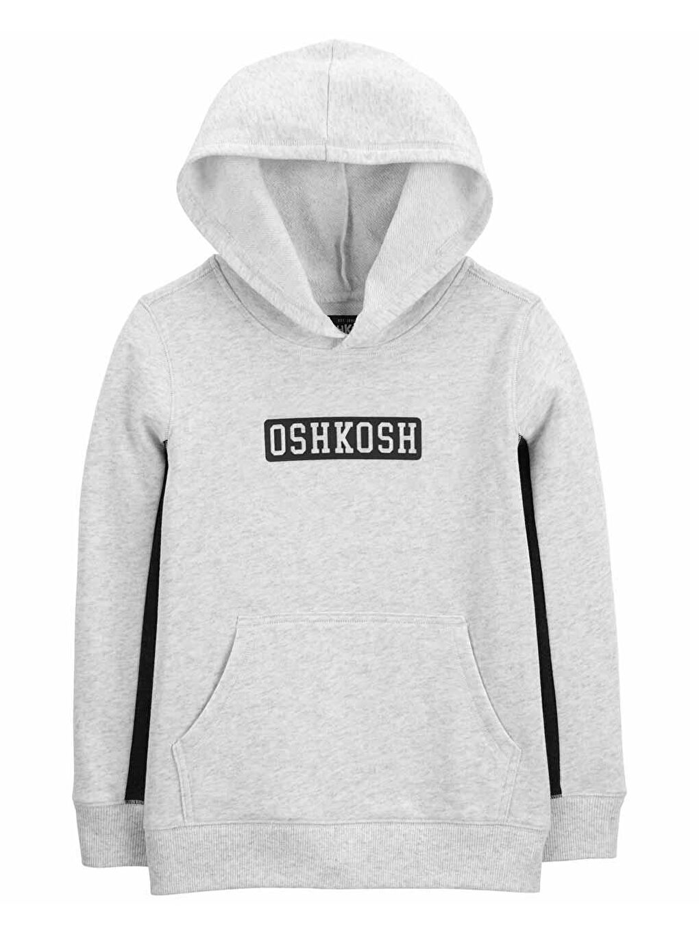 Oshkosh Açık Gri Erkek Çocuk Kapüşonlu Sweatshirt Kapüşonlu Açık Gri