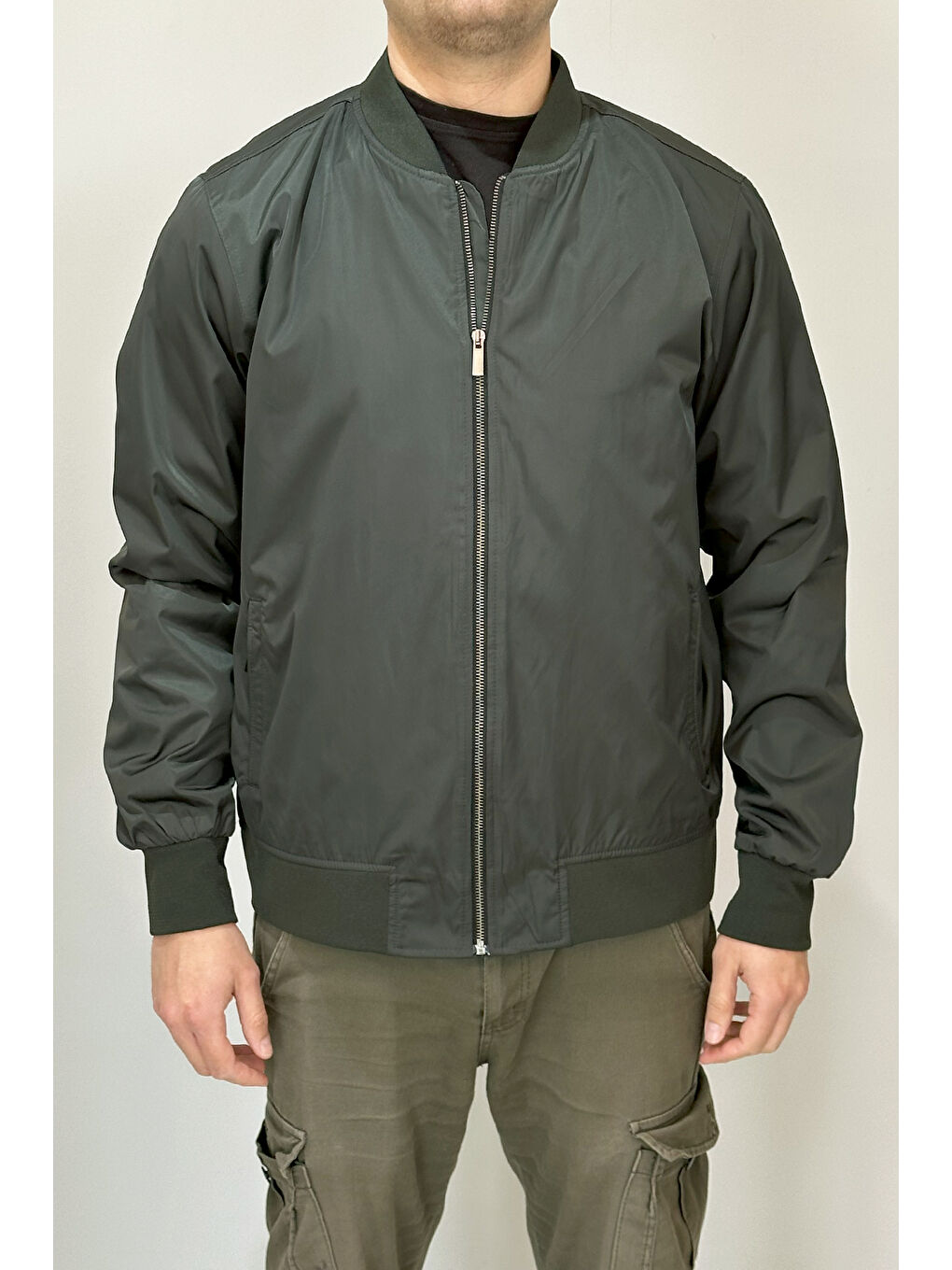 Erkek Kolej Yaka Mevsimlik Ceket Tek Üst REU-9127 Haki