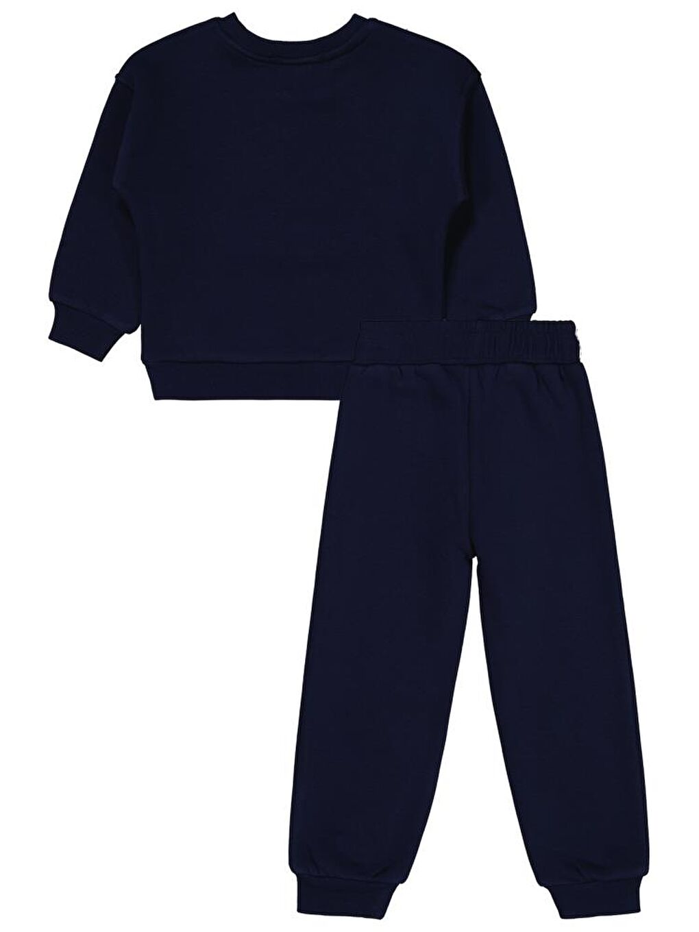 Lacivert Girls Yıldız Baskılı 2-5 Yaş Eşofman Takımı-1