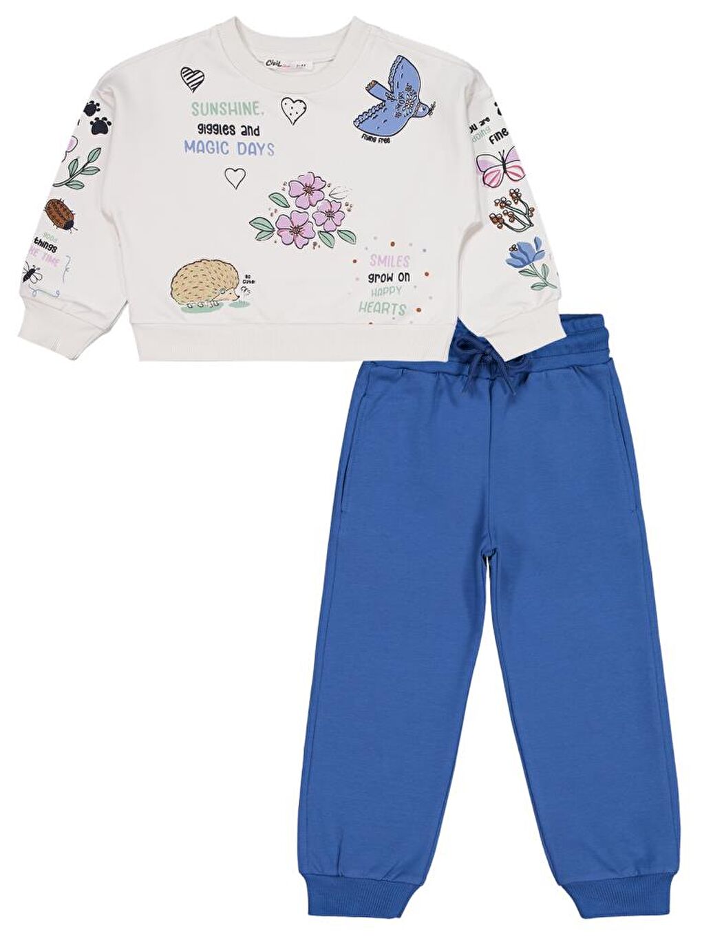 Lila Girls Magic Day Baskılı 2-5 Yaş Eşofman Takımı-2