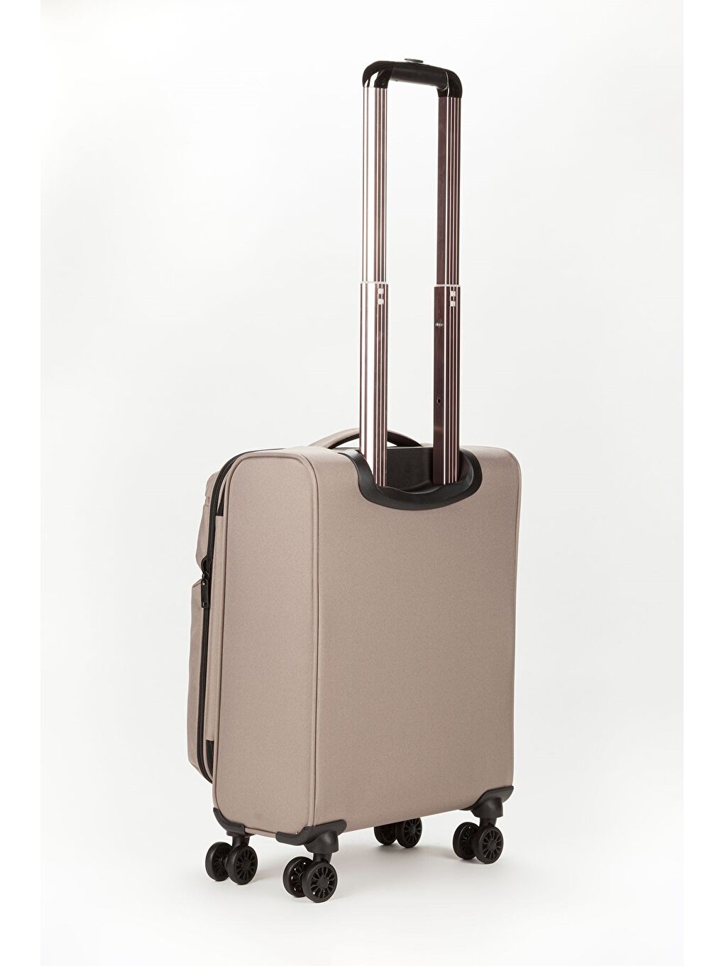 Bej Unisex Antrasit Hafif Ultra Light Lüx Kumaş Kabin Boy Valiz-3