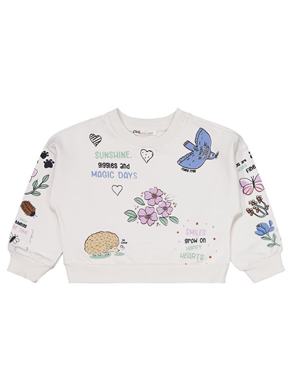 Lila Girls Magic Day Baskılı 2-5 Yaş Eşofman Takımı-1