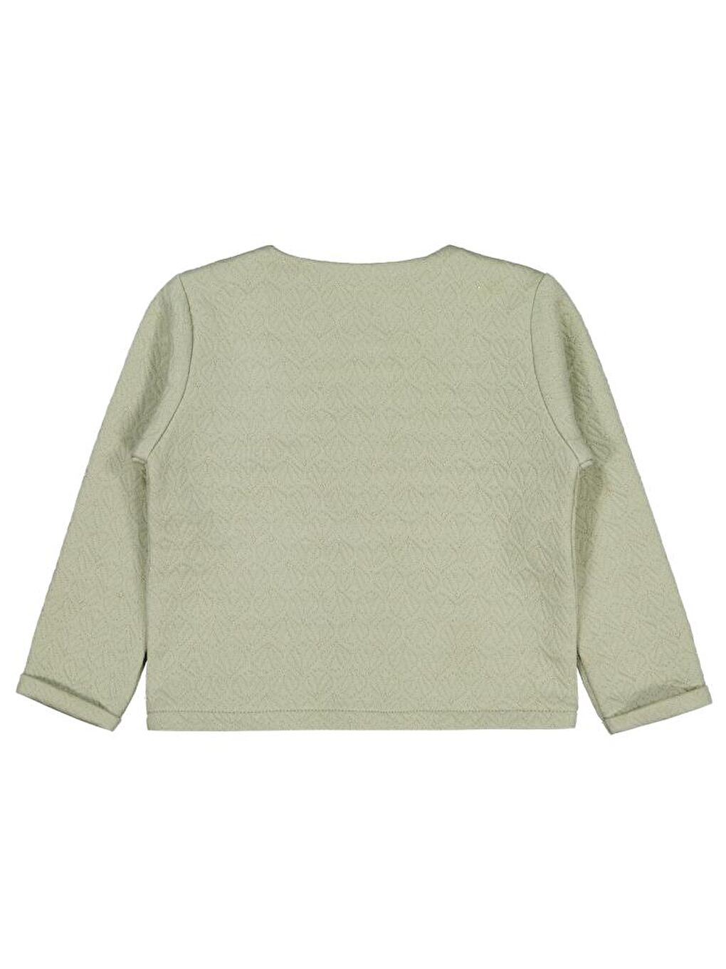 Haki Girls Önden Fiyonklu 2-5 Yaş Hırka