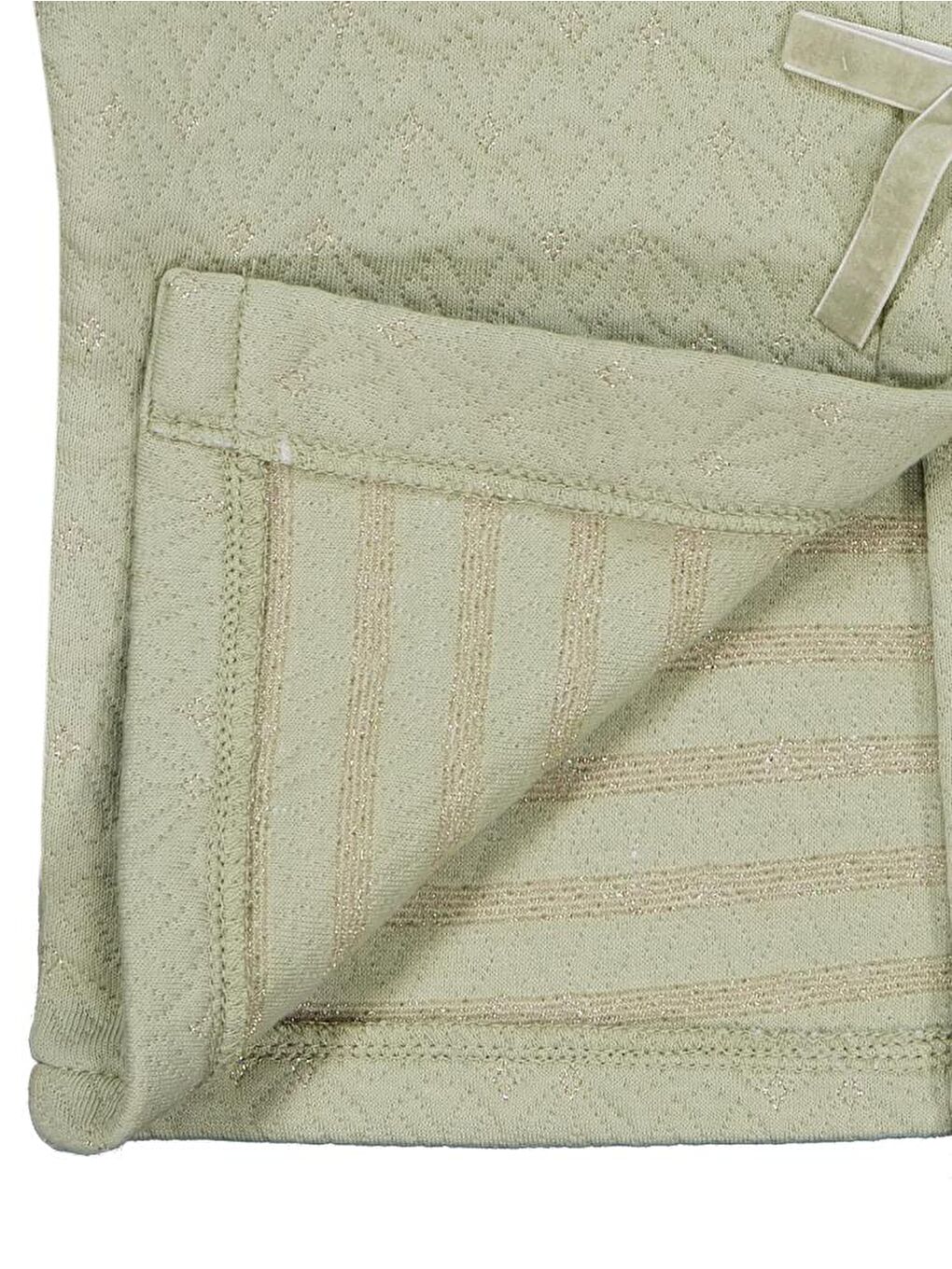 Haki Girls Önden Fiyonklu 2-5 Yaş Hırka-1