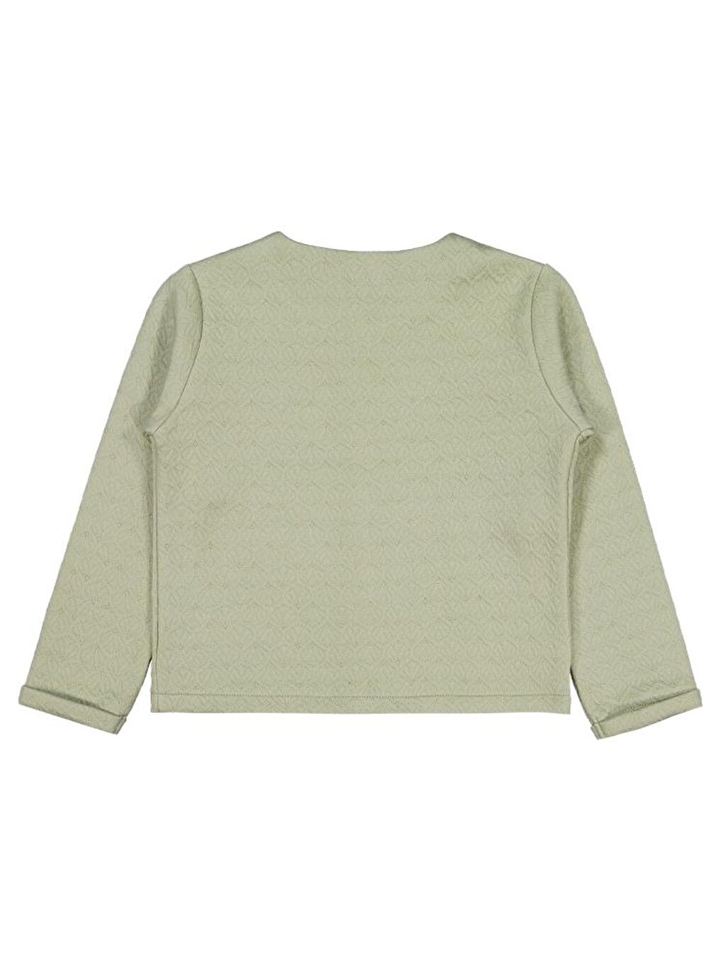 Haki Girls Önden Fiyonklu 6-9 Yaş Hırka-1