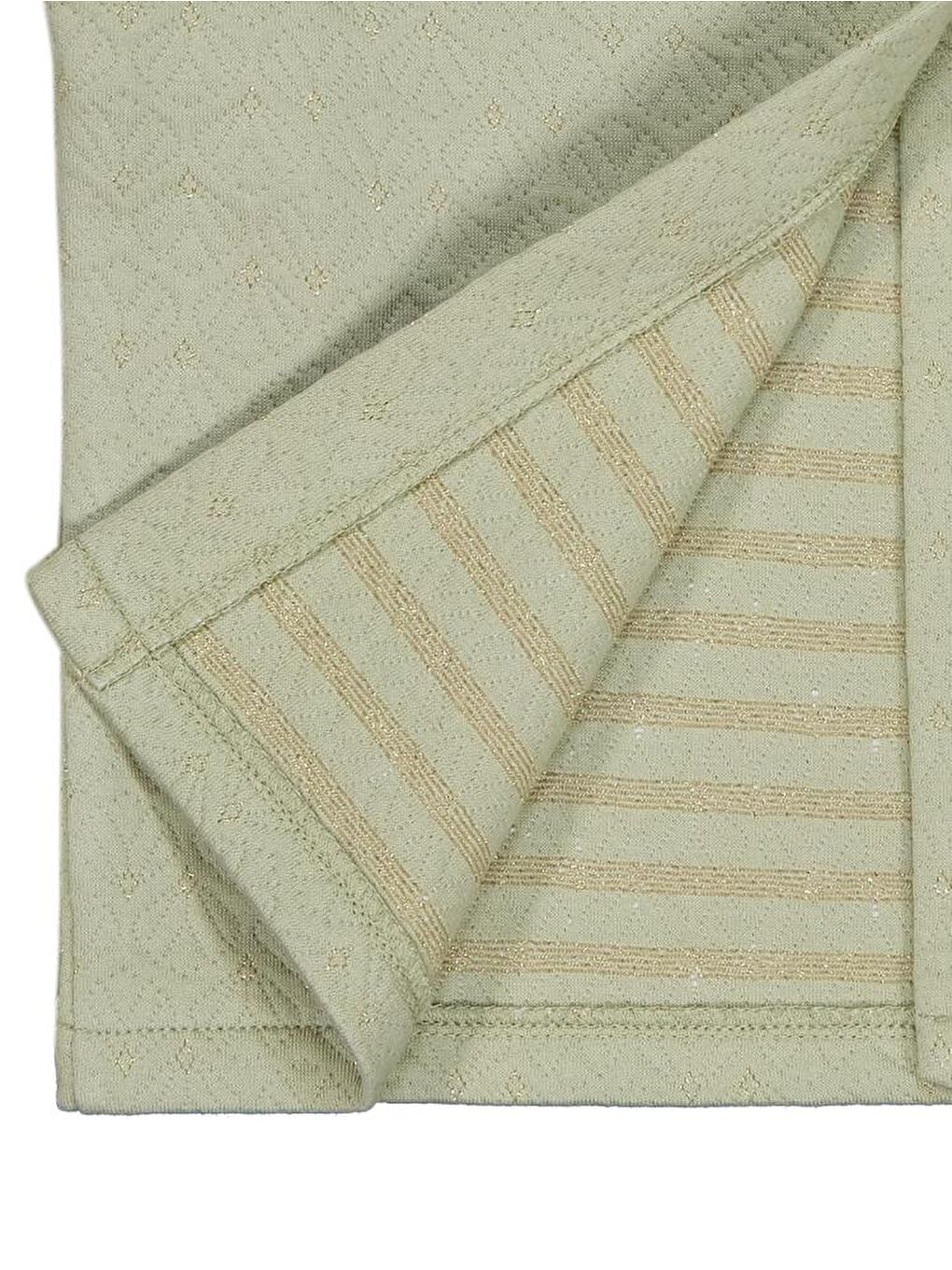 Haki Girls Önden Fiyonklu 6-9 Yaş Hırka-2