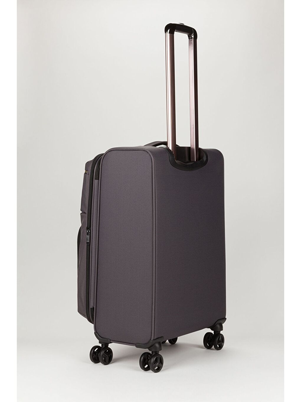 Gri Unisex Mavi Hafif Ultra Light Lüx Kumaş Orta Boy Valiz-2