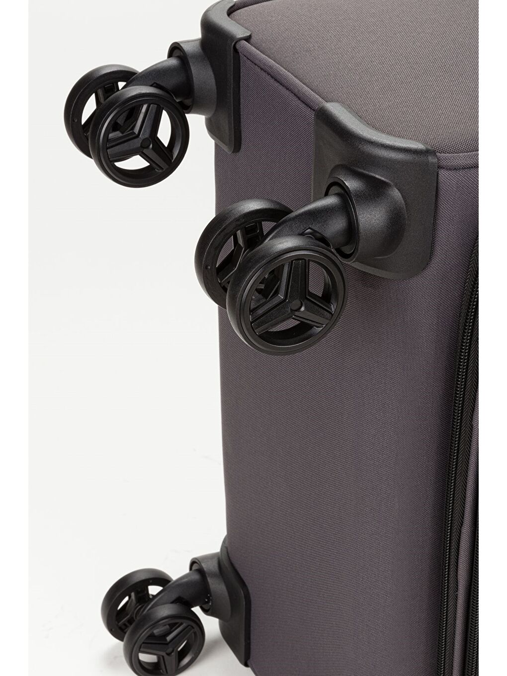 Gri Unisex Mavi Hafif Ultra Light Lüx Kumaş Orta Boy Valiz-7